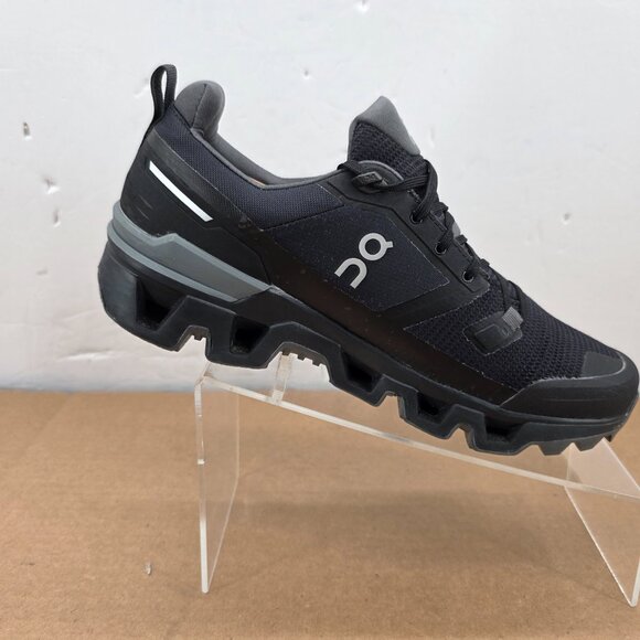 On Cloudwander Waterproof Hiking/Walking Shoes Women's Sz 9.5 Black Eclipse - Picture 6 of 14